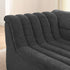 Upholstered L-Shaped Modular Sectional Sofa With Chaise, Wave-Shaped Armrest