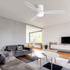 Indoor / Outdoor Ceiling Fan With Blades, Reversible DC Motor, Remote Controlled LED Light - White