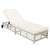 Outdoor Lounge Chair With 5 Position Backrest With Cushion And Wheels