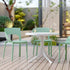 4 Piece Set Of Modern Designed Single Chairs With Round Table