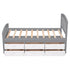 Platform Storage Bed Solid Wood Bed With 6 Drawers