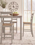 Harperfeld - Dining Room Counter Table Set (Set of 5) - Natural / Gray