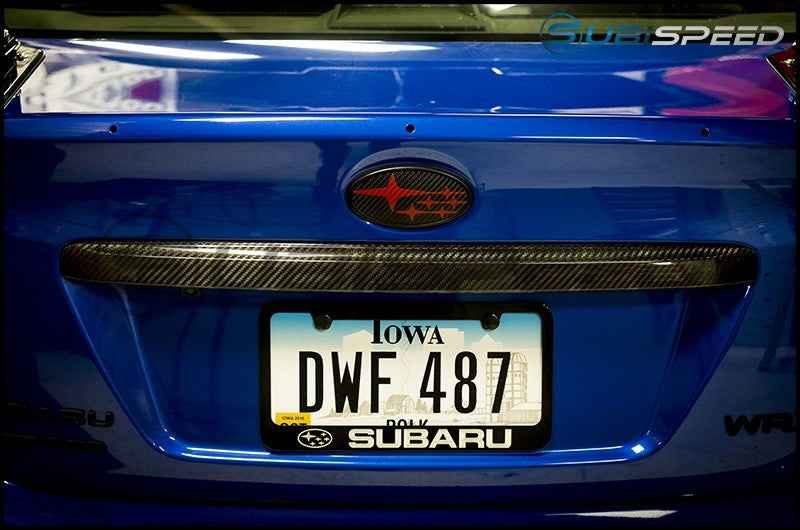 OLM Dry Carbon Fiber Trunk Finish - 2015 WRX 2015 STI