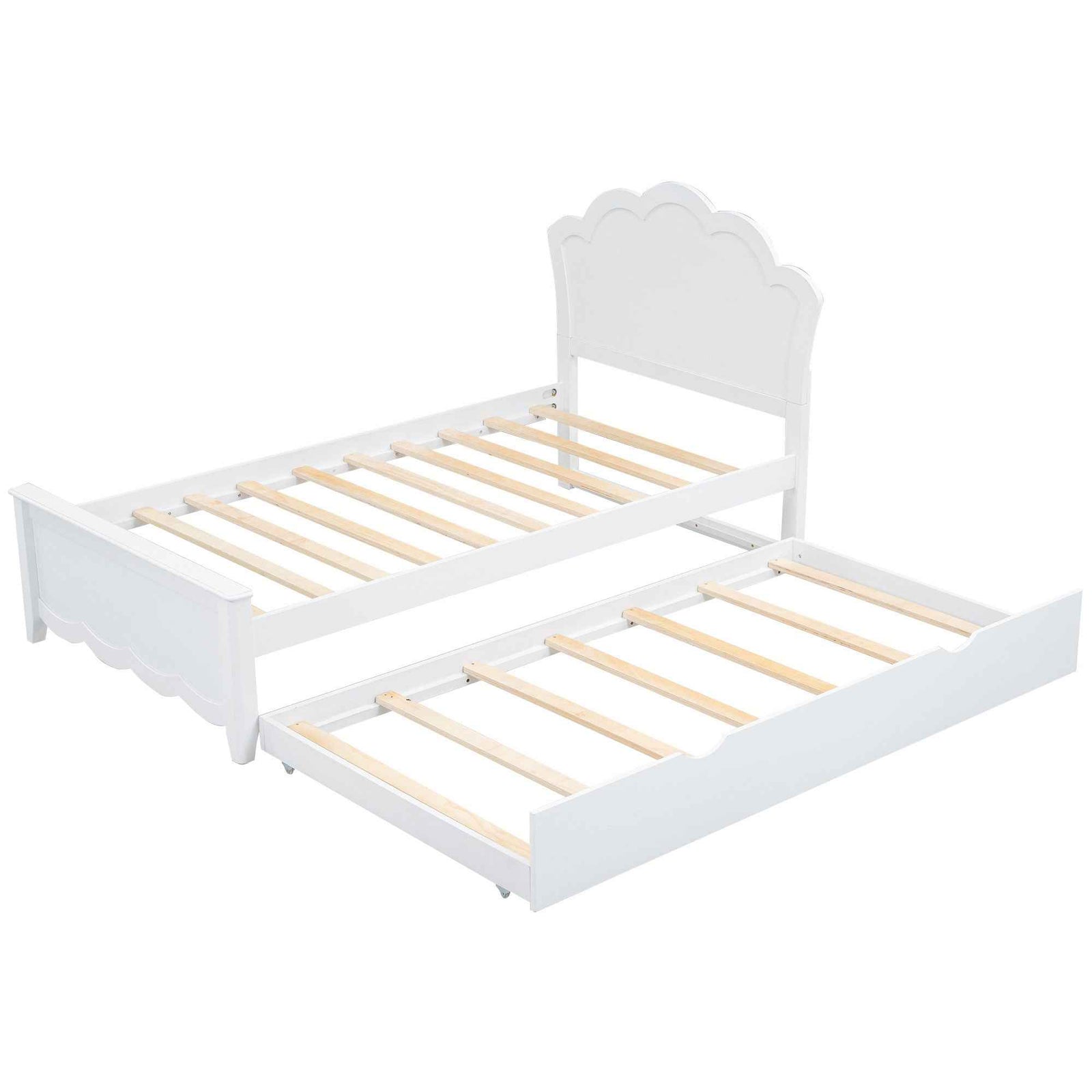 Platform Bed With Headboard And Trundle