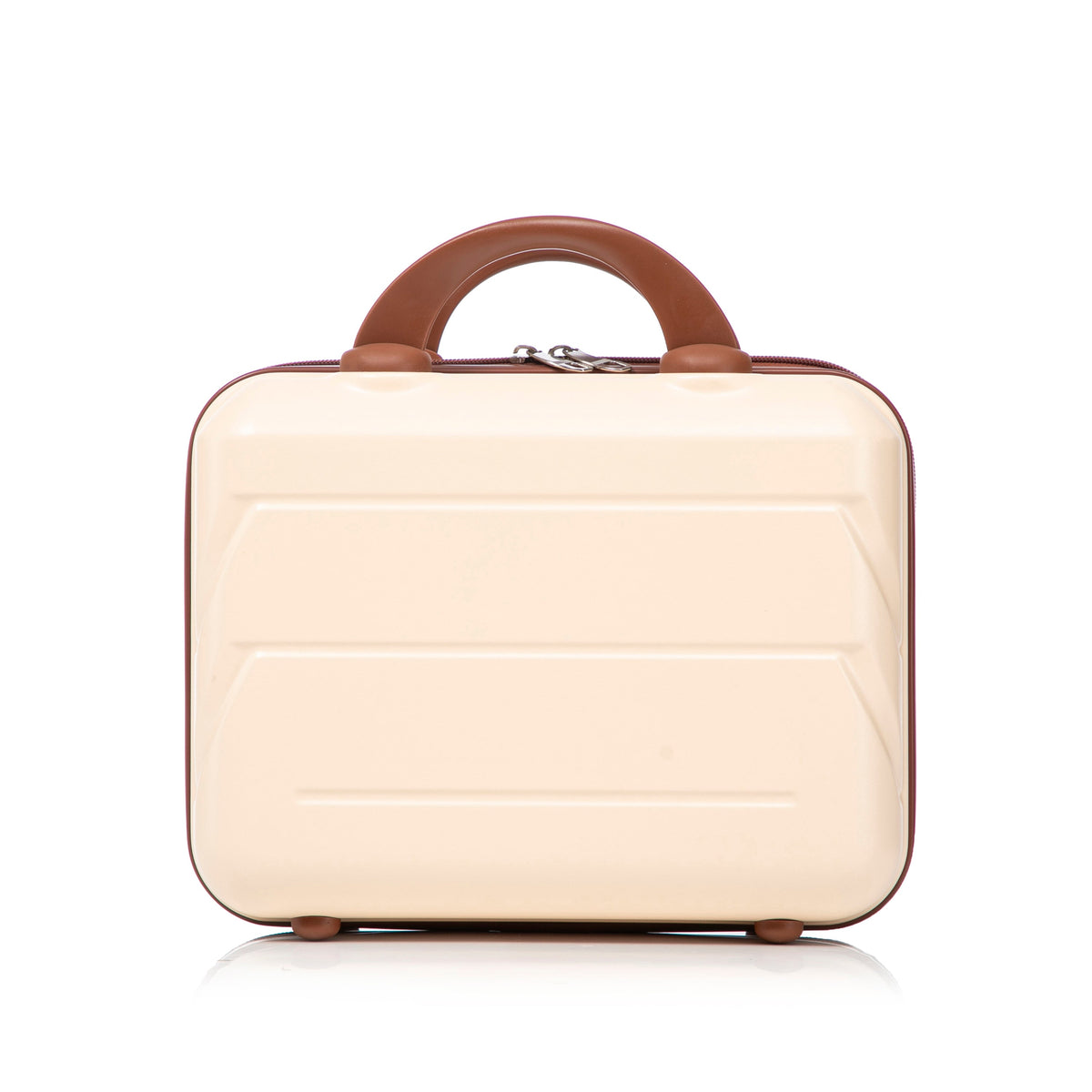 14'/20' 2-Piece Beige ABS Spinner Wheel Luggage Set