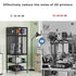 3D Printer Cabinet With Double Layer Filament Storage, T-Shaped Filament Bar, Noise Reducing And Dust Proof Design - Black