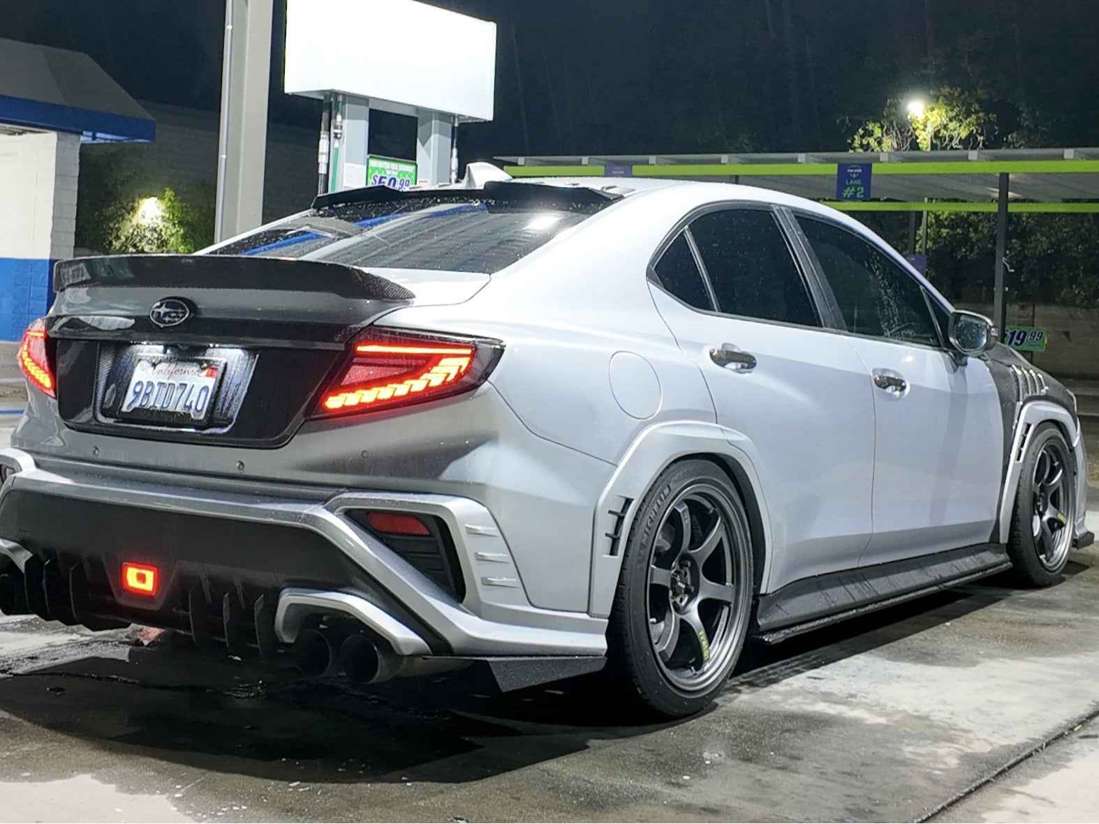OLM Phantom-Spec LED Taillights (Smoke Lens Red Optic) - 2022+ WRX