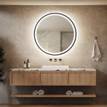 4 in 1 Blacklit Framed Round LED Bathroom Mirror