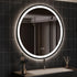 4 in 1 Blacklit Framed Round LED Bathroom Mirror