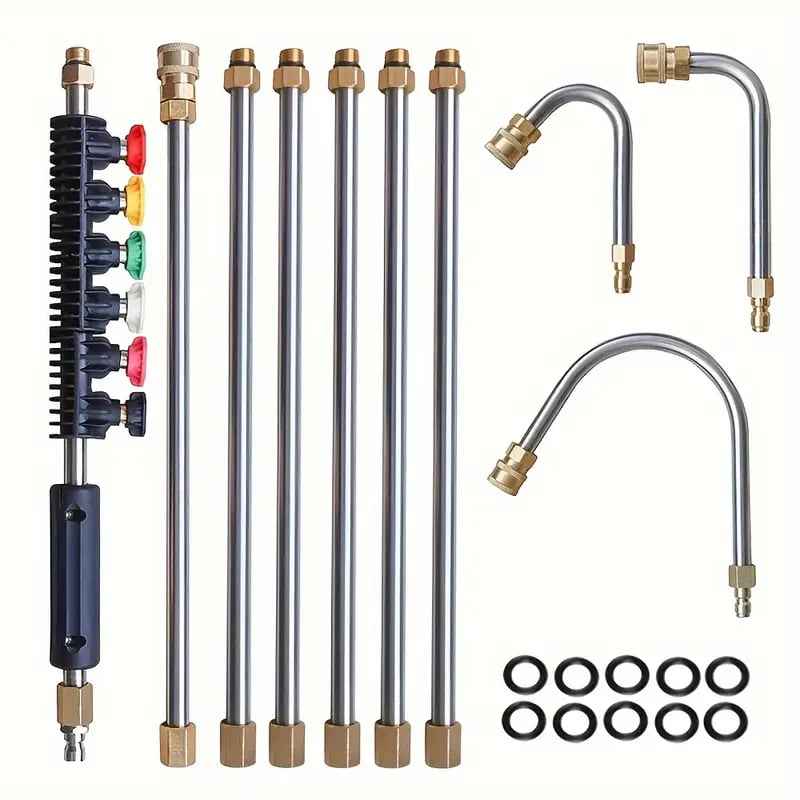 Telescoping Pressure Washer Wand 24ft 4000 PSI Gutter Cleaning Kit