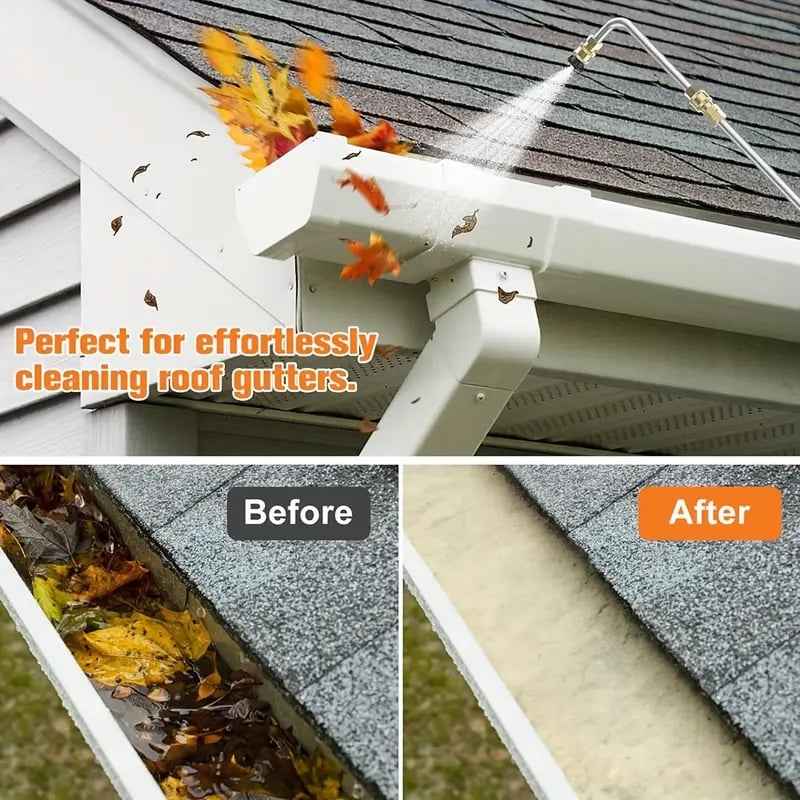 Telescoping Pressure Washer Wand 24ft 4000 PSI Gutter Cleaning Kit