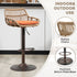 Modern Swivel Bar Stools Adjustable Counter Chairs With Footrest (Set of 2)