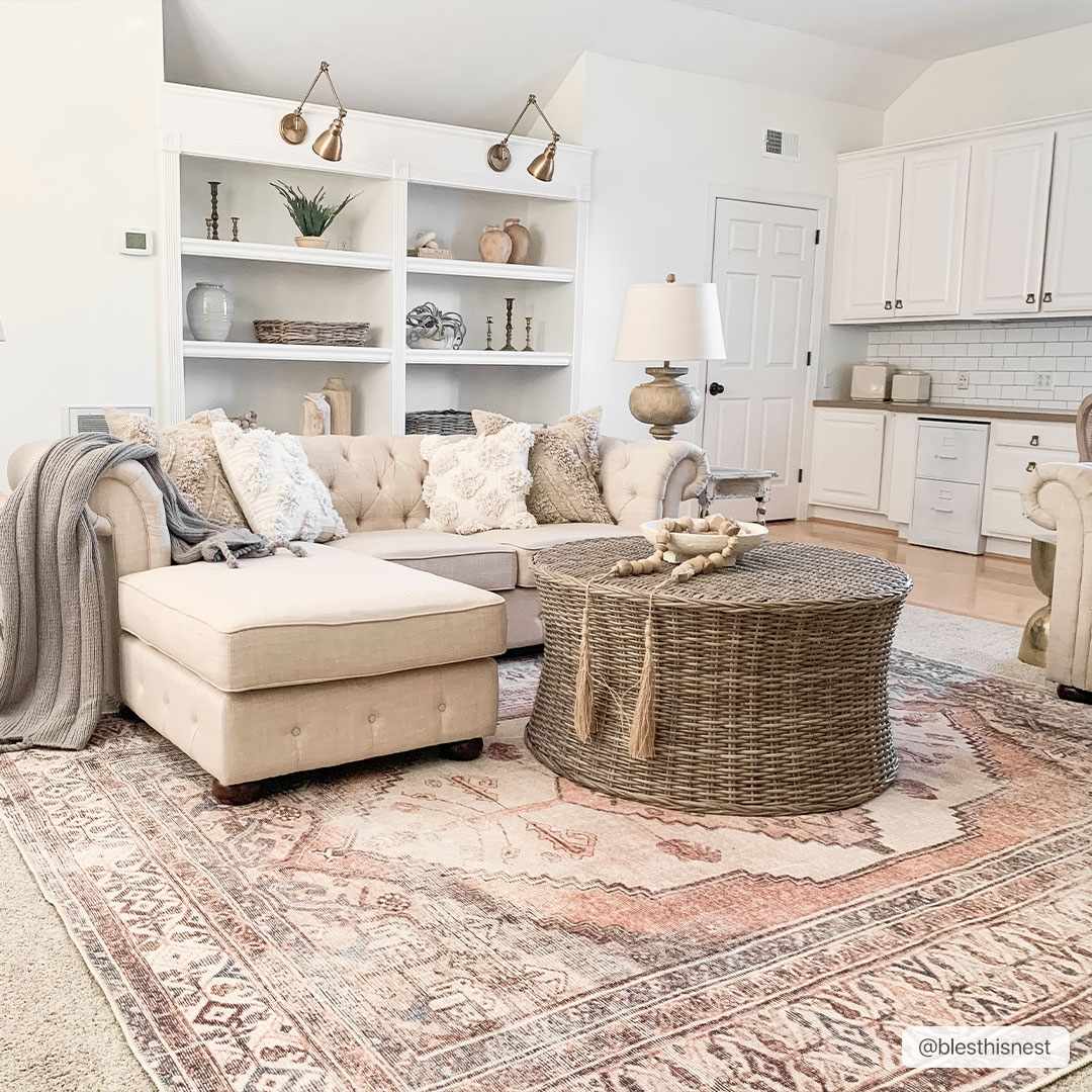 Arncliffe Vintage Flat Pile Washable Rug