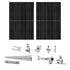410 Watt Monocrystalline Solar Panel (2 Pack) With Solar Panel Mount Rack