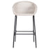 Ladd Outdoor Metal Wicker Barstool Set of 2 - Light Gray