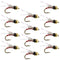 Beadhead Red 3 Dollar Dip Serendipity Wet Fly Fishing Flies - 1 Dozen Flies Hook Size 16