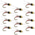 Beadhead Red 3 Dollar Dip Serendipity Wet Fly Fishing Flies - 1 Dozen Flies Hook Size 16