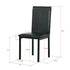 Furniture 5 Piece Metal Dinette Set with Faux Marble Top - Black