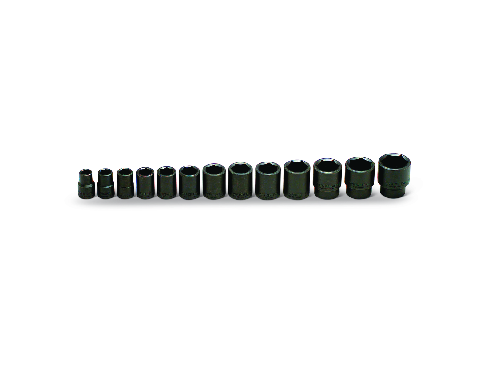 Wright Tool 6 Point Standard Impact Socket Set 13 Piece 1/2