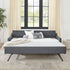 Size Upholstered Daybed With Trundle And USB Charging Armrest