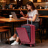 14'/20' 2 pcs ABS Spinner Wheel Luggage Set with Combination Lock and Front Opening Design