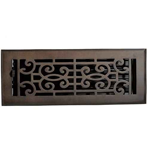 Cast Brass Baroque Vent Covers - Oil Rubbed Bronze