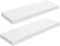 HOOBRO Floating Shelves for Wall, Wall Mounted Shelf Set of 2, 23.6" Hanging Shelf with Invisible Brackets, for Wall in Bathroom, Bedroom, Toilet, Kitchen, Living Room, Office, White WT60BJ01