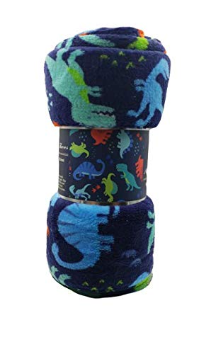 Decor & More Boy's and Girl's Set of 2 Plush Fleece Throw Blanket (50