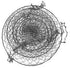 malmo 3-Tier Wire Fruit Hanging Basket, Vegetable Kitchen Storage Basket, Iron Wire Black (Basket2024)