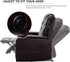 CANMOV Electric Power Recliner Chair Set of 2, Breathable Leather Home Theater Seating with Hidden Arm Storage, Power Recliner Chair for Living Room with USB Ports and Cup Holders,Brown
