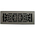 Cast Brass Baroque Vent Covers - Brushed Nickel