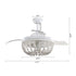 42" Huang Farmhouse Wooden Beads Ceiling Fan with Lighting