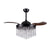 42" Mateo Modern Downrod Mount Crystal Ceiling Fan with Lighting and Remote Control