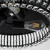 42" Modern Downrod Mount Crystal Ceiling Fan with Lighting and Remote Control