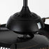 42" Modern Downrod Mount Crystal Ceiling Fan with Lighting and Remote Control