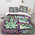 420 weed plant 3 Piece Bedding Sets Quilt Cover Without Filler