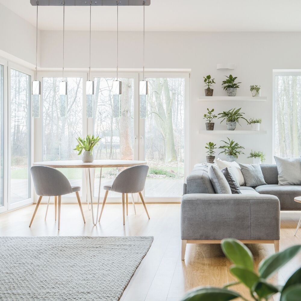 Rectangular Crystal Chandelier // 5 Light