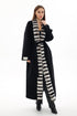 Genuine  French Orylag Fur Italian Cashmere Wool Coat