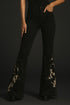 GJG Denim Wild West Studded Cowhide Bell Bottoms