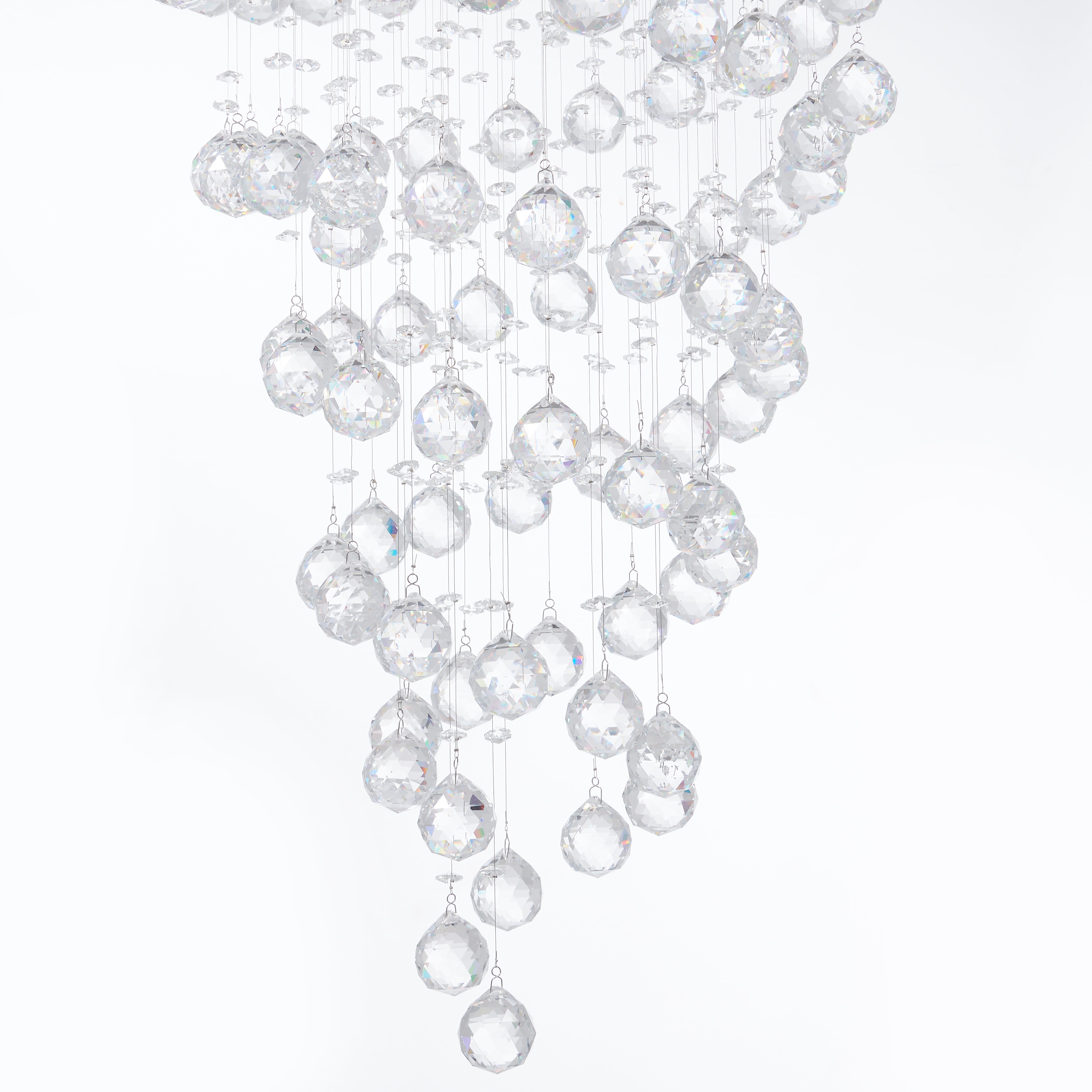 Crystal Double Helix Chandelier // 7 Lights