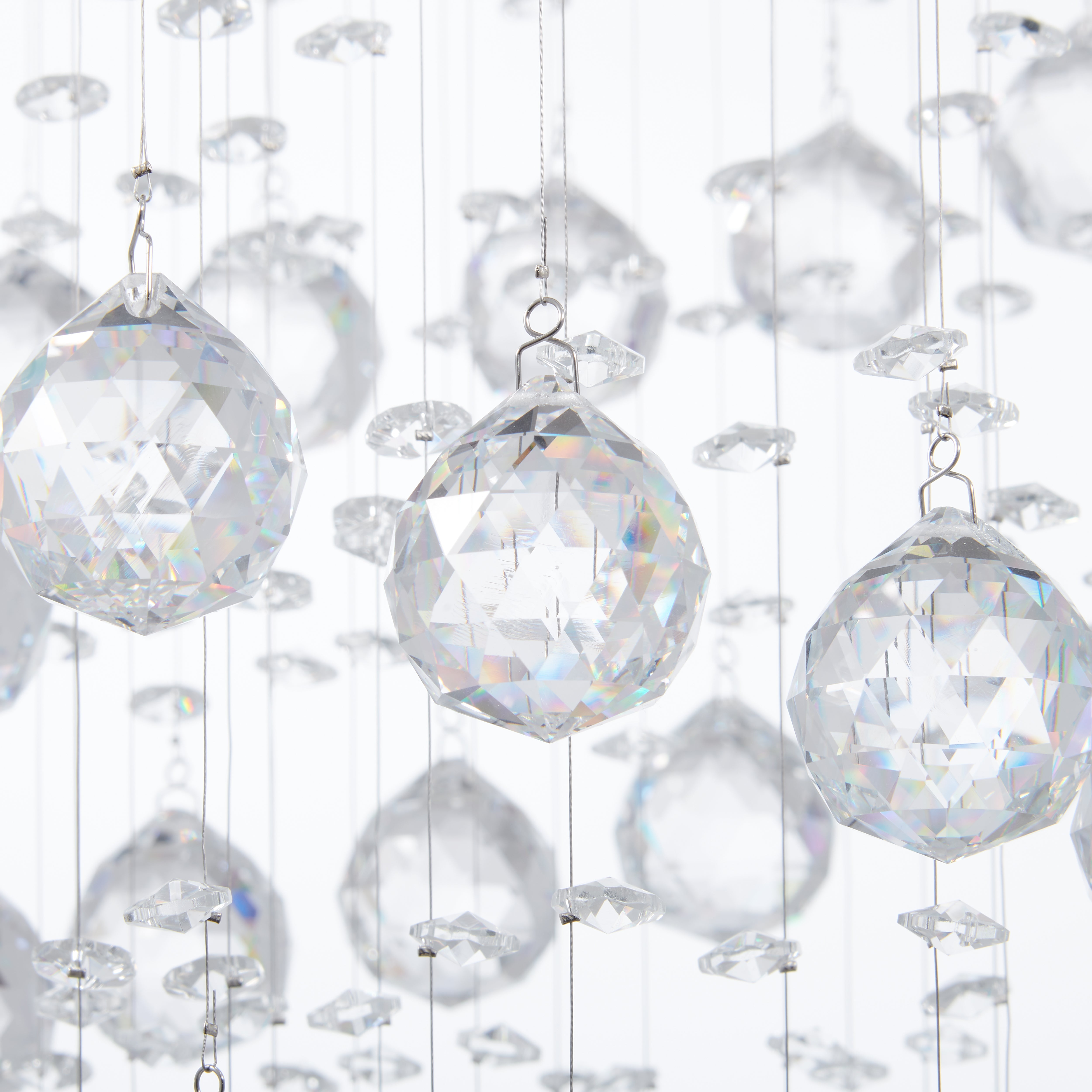 Crystal Double Helix Chandelier // 7 Lights