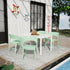 4 Piece Set Of Modern Designed Single Chairs With Long Table