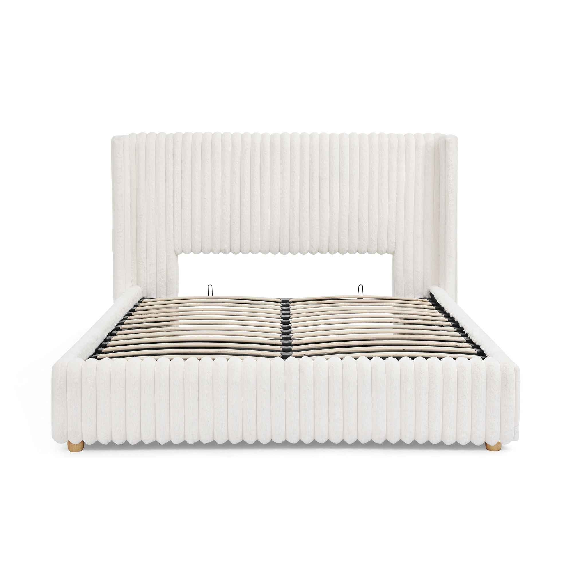 Functional Vertical Striped Bed With Gas Lift Storage