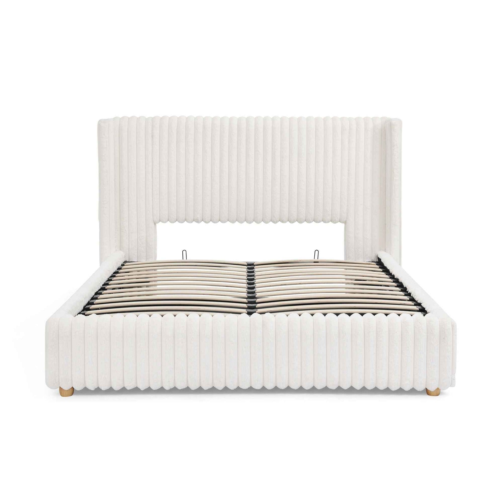 Functional Vertical Striped Bed With Gas Lift Storage