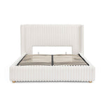 Functional Vertical Striped Bed With Gas Lift Storage