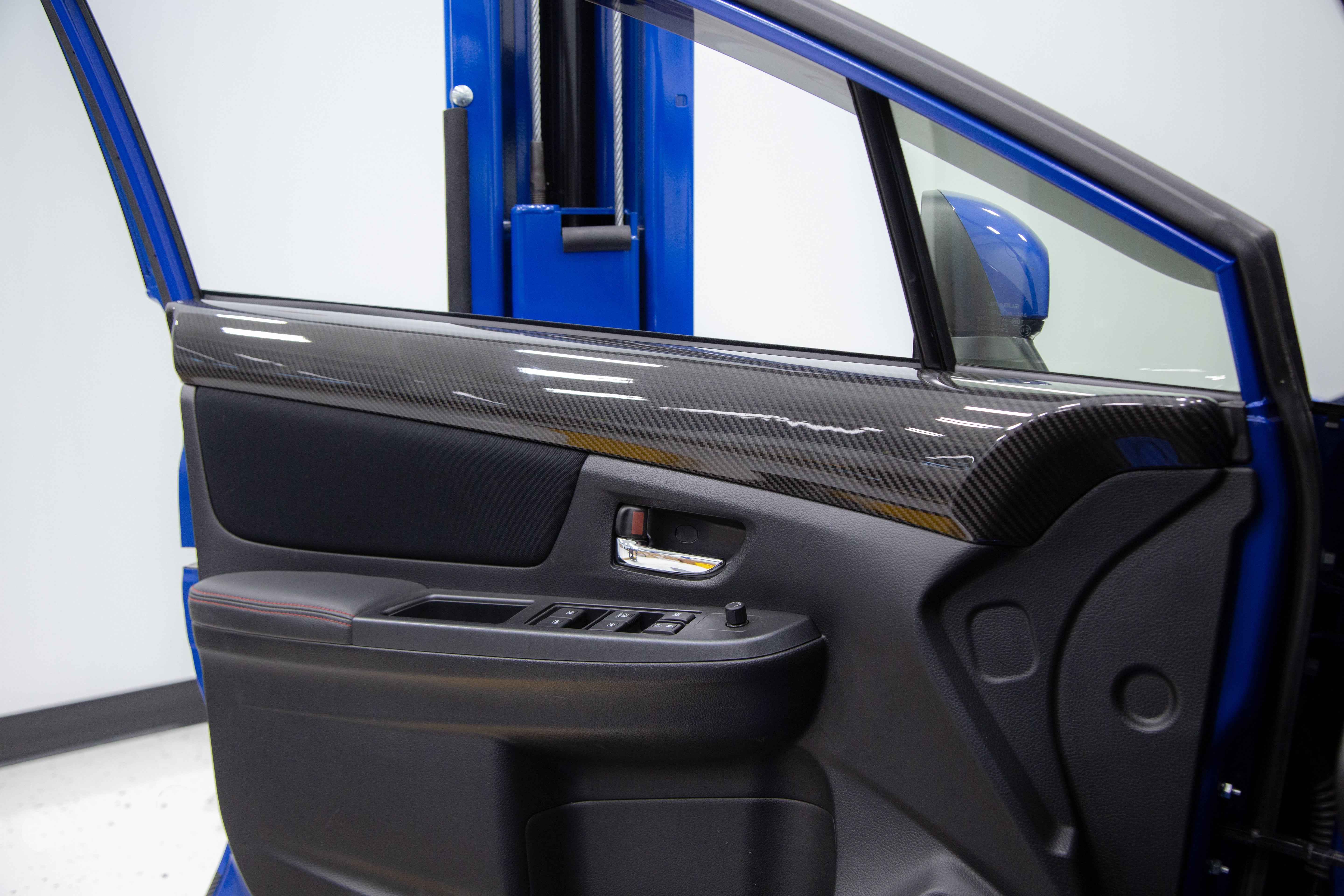 OLM LE Dry Carbon Front Door Trim Upper Panels - 2015-2021 WRX / STI