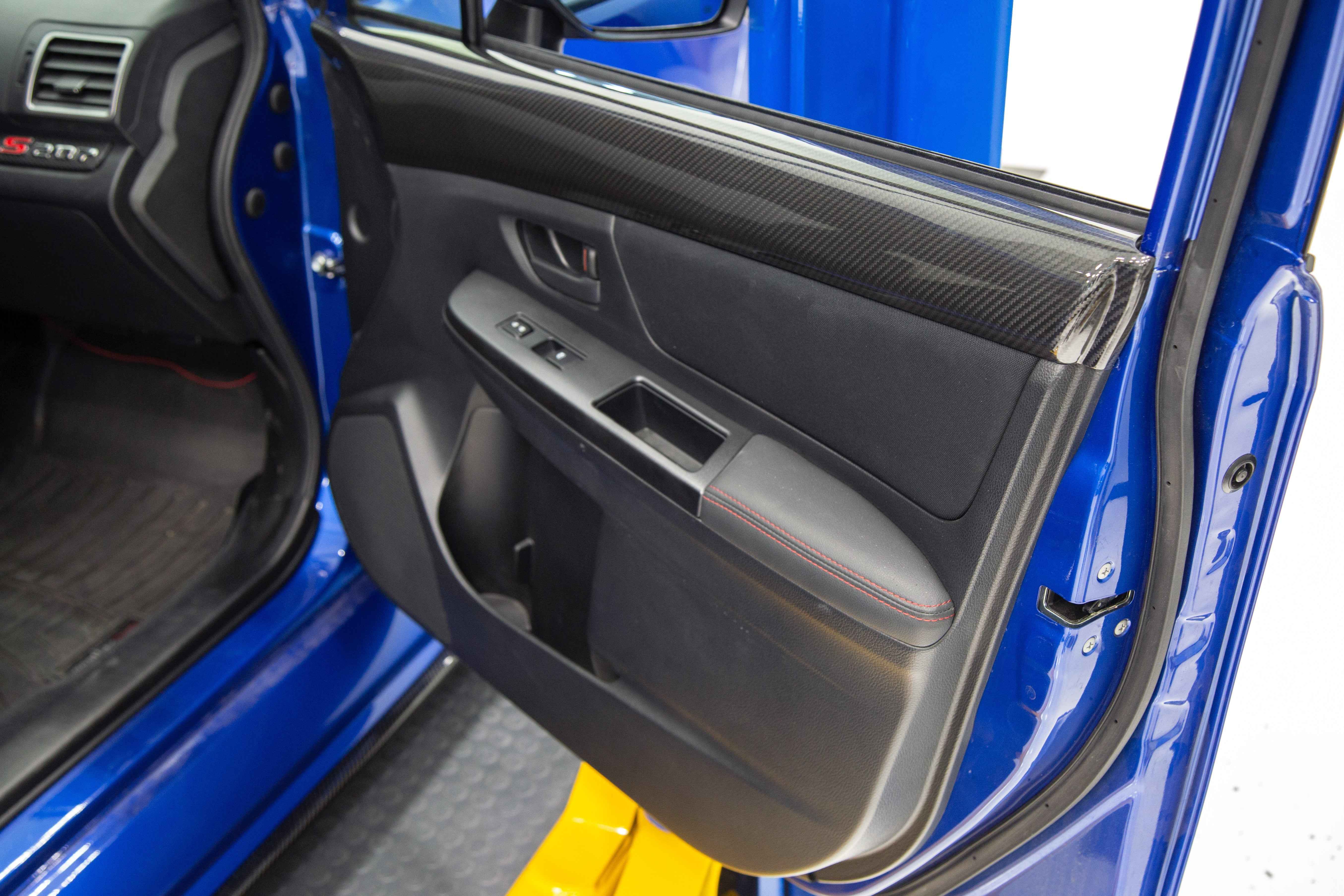 OLM LE Dry Carbon Front Door Trim Upper Panels - 2015-2021 WRX / STI