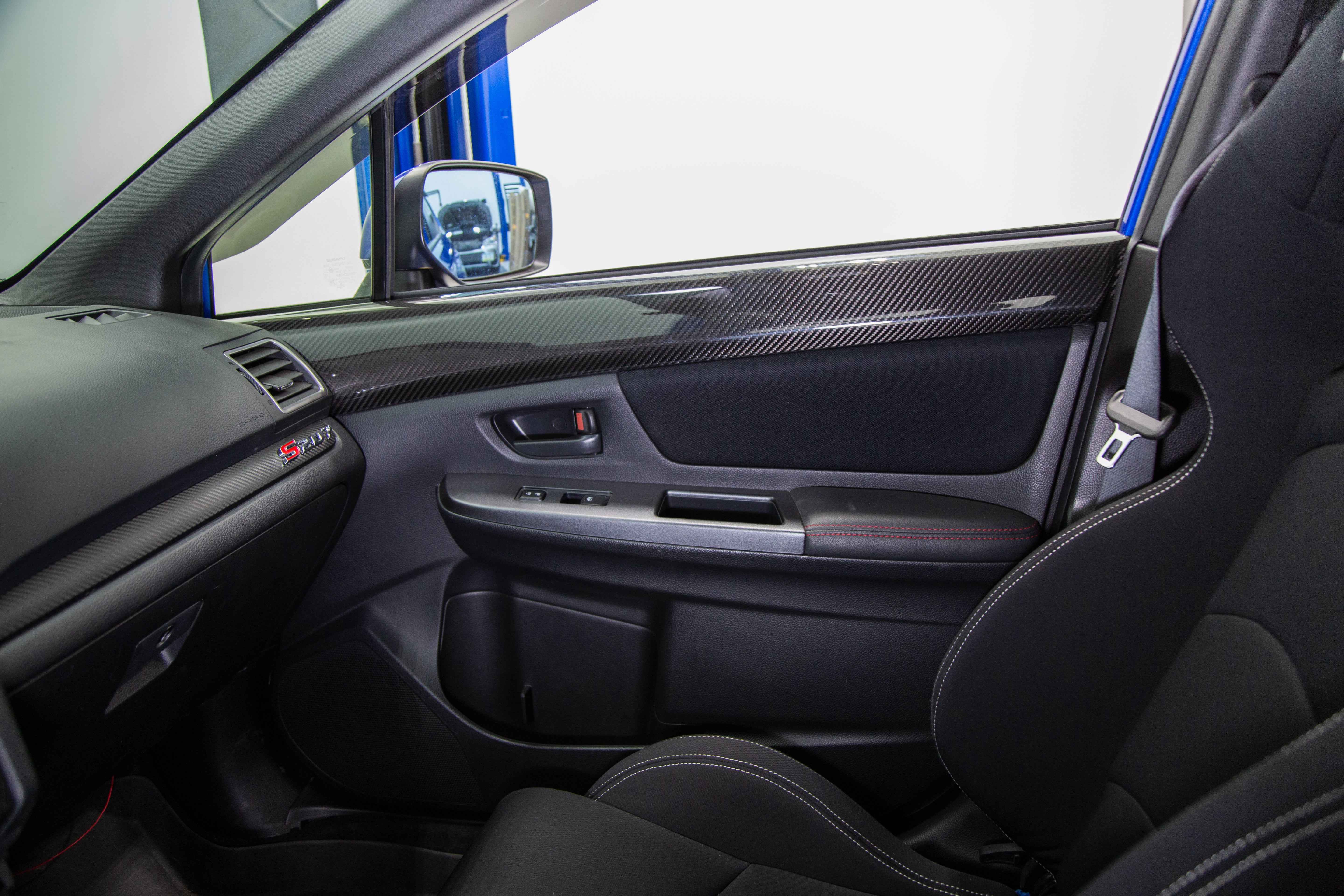 OLM LE Dry Carbon Front Door Trim Upper Panels - 2015-2021 WRX / STI