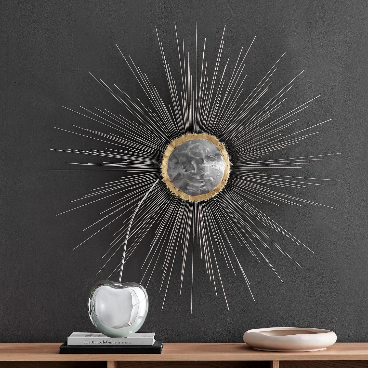 Medium Chrome Cherry Sculpture 22