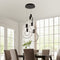 Hong Kong LED Circular Chandelier // Matte Black